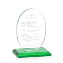 Austin Green (Vert) Circle Crystal Award