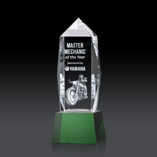 Corporate Awards - Bloomington on Base 3D - Green