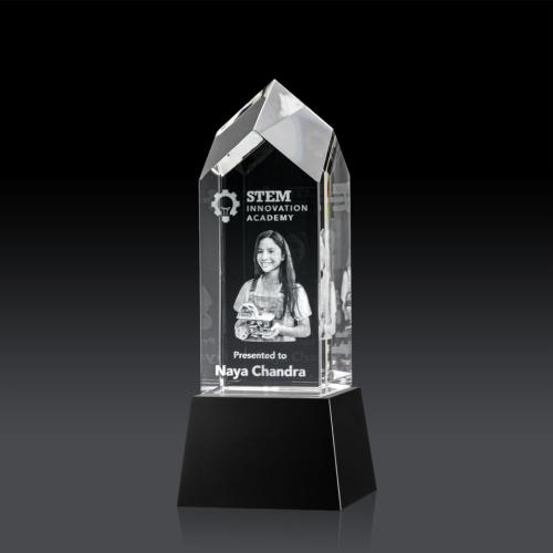 Corporate Awards - Clarington on Base 3D - Black