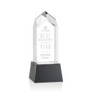 Clarington Black on Base Obelisk Crystal Award