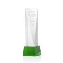 Easton Green on Base Obelisk Crystal Award