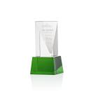 Easton Green on Base Obelisk Crystal Award