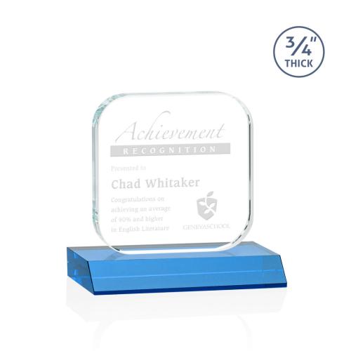 Corporate Awards - App Sky Blue Crystal Award