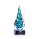Worchester Blue on Hancock Base Glass Award