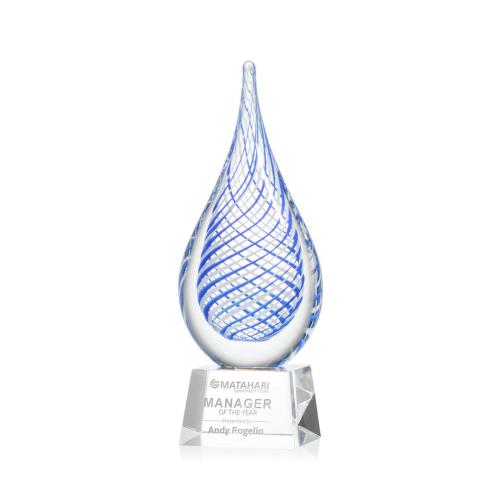 Corporate Awards - Glass Awards - Art Glass Awards - Kentwood Clear on Robson Base Glass Award