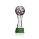 Fantasia Green on Grafton Base Spheres Glass Award