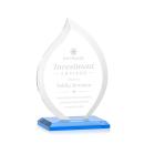 Nestor Sky Blue Flame Crystal Award