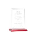 Sullivan Red Rectangle Crystal Award