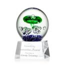 Aquarius Clear on Robson Base Spheres Glass Award