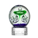 Aquarius Clear on Paragon Base Spheres Glass Award
