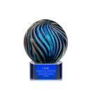 Malton Blue on Paragon Base Spheres Glass Award