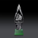 Manilow Green on Robson Base (3D) Diamond Crystal Award