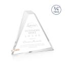 Mosaic Triangle Gold Pyramid Acrylic Award
