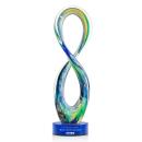 Duarte Blue on Stanrich Base Abstract / Misc Glass Award