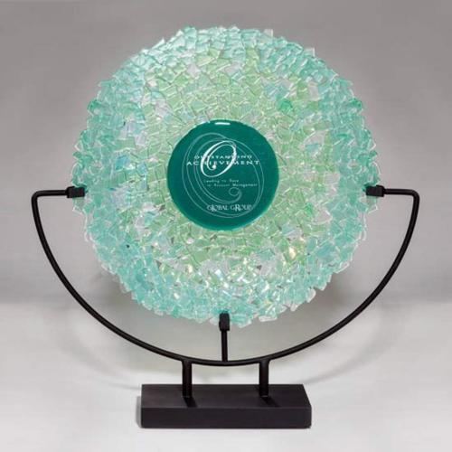 Corporate Awards - Glass Awards - Solstice Circle Glass Award