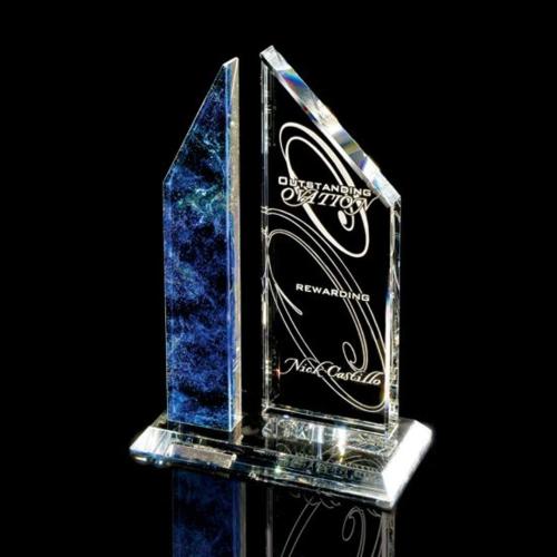 Corporate Awards - Glass Awards - Art Glass Awards - Sierra Peak Glass Award