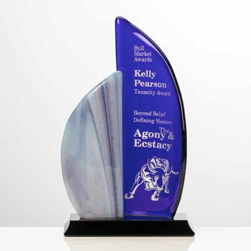Corporate Awards - Glass Awards - Art Glass Awards - Parabatai Sail Glass Award