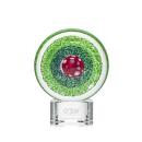 On Target Circle on Clear Base Glass Award