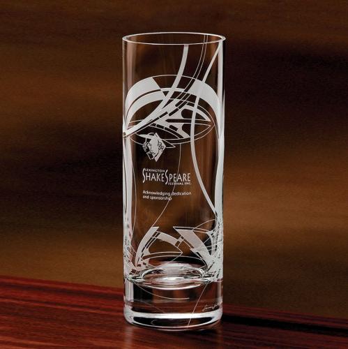 Corporate Gifts, Recognition Gifts and Desk Accessories - Etched Barware - Sea Whisper Vase