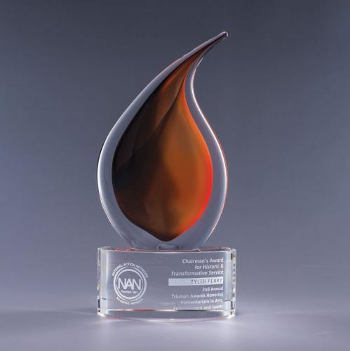 Corporate Awards - Glass Awards - Art Glass Awards - Flare