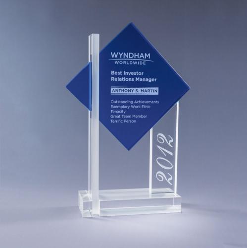 Corporate Awards - Crystal Awards - Blue Ultra