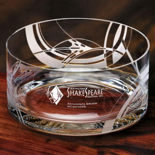 Corporate Gifts, Recognition Gifts and Desk Accessories - Etched Barware - Sea Whisper Bowl