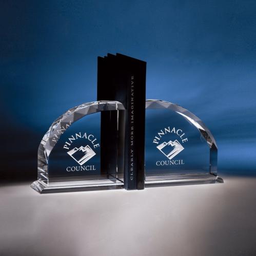 Corporate Awards - Crystal Awards - Radii Bookends