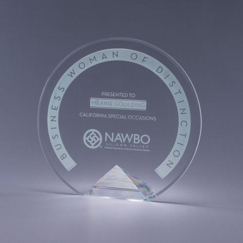 Corporate Awards - Glass Awards - Cyrk - Clear