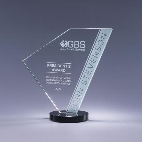 Corporate Awards - Glass Awards - Navigate - Black