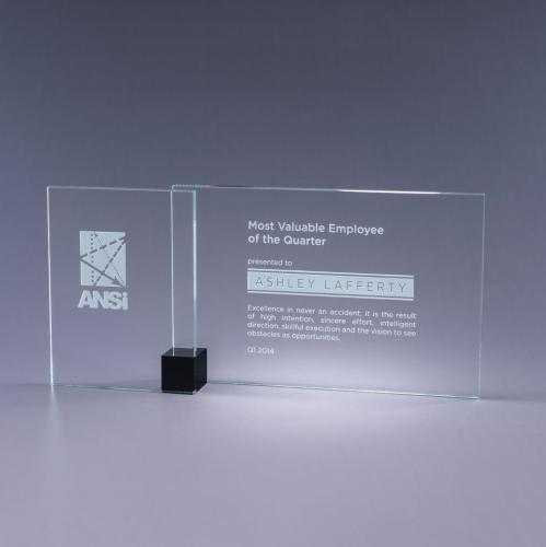 Corporate Awards - Glass Awards - Shadow - Black