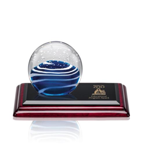 Corporate Awards - Glass Awards - Art Glass Awards - Tranquility Spheres on Albion™ Glass Award