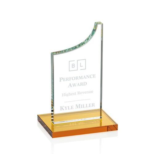 Corporate Awards - Eden Amber Peak Crystal Award