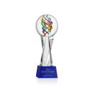 Galileo Blue on Grafton Base Spheres Glass Award