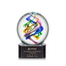 Galileo Black on Paragon Base Spheres Glass Award
