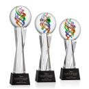 Galileo Black on Grafton Base Spheres Glass Award