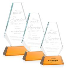 Employee Gifts - Kingsley Amber Crystal Award