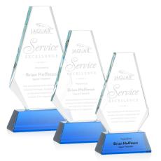 Employee Gifts - Kingsley Blue Crystal Award