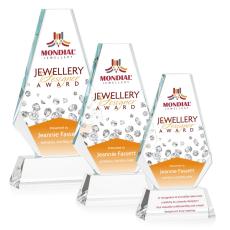 Employee Gifts - Kingsley Full Color Clear Crystal Award