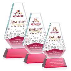 Employee Gifts - Kingsley Full Color Red Crystal Award