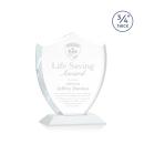 Scudo Shield White Abstract / Misc Crystal Award