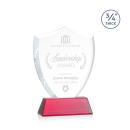 Scudo Shield Red on Newhaven Abstract / Misc Crystal Award