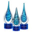 Worchester Blue on Marvel Base Glass Award