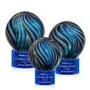 Malton Blue on Marvel Base Spheres Glass Award