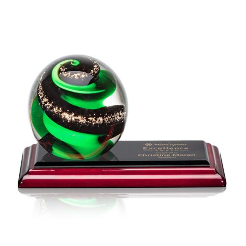 Corporate Awards - Rosewood Awards - Zodiac Spheres on Albion™ Base Glass Award