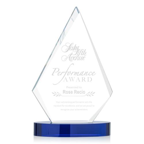 Corporate Awards - Sarasota Blue Diamond Crystal Award