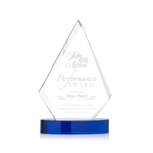 Corporate Awards - Sarasota Blue Diamond Crystal Award