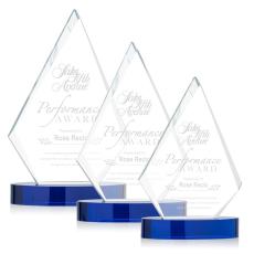 Employee Gifts - Sarasota Blue Diamond Crystal Award