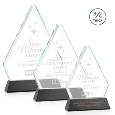 Employee Gifts - Fyreside Black on Newhaven Diamond Crystal Award
