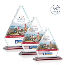 Employee Gifts - Fyreside Full Color Albion Diamond Crystal Award