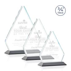 Employee Gifts - Fyreside Black Diamond Crystal Award